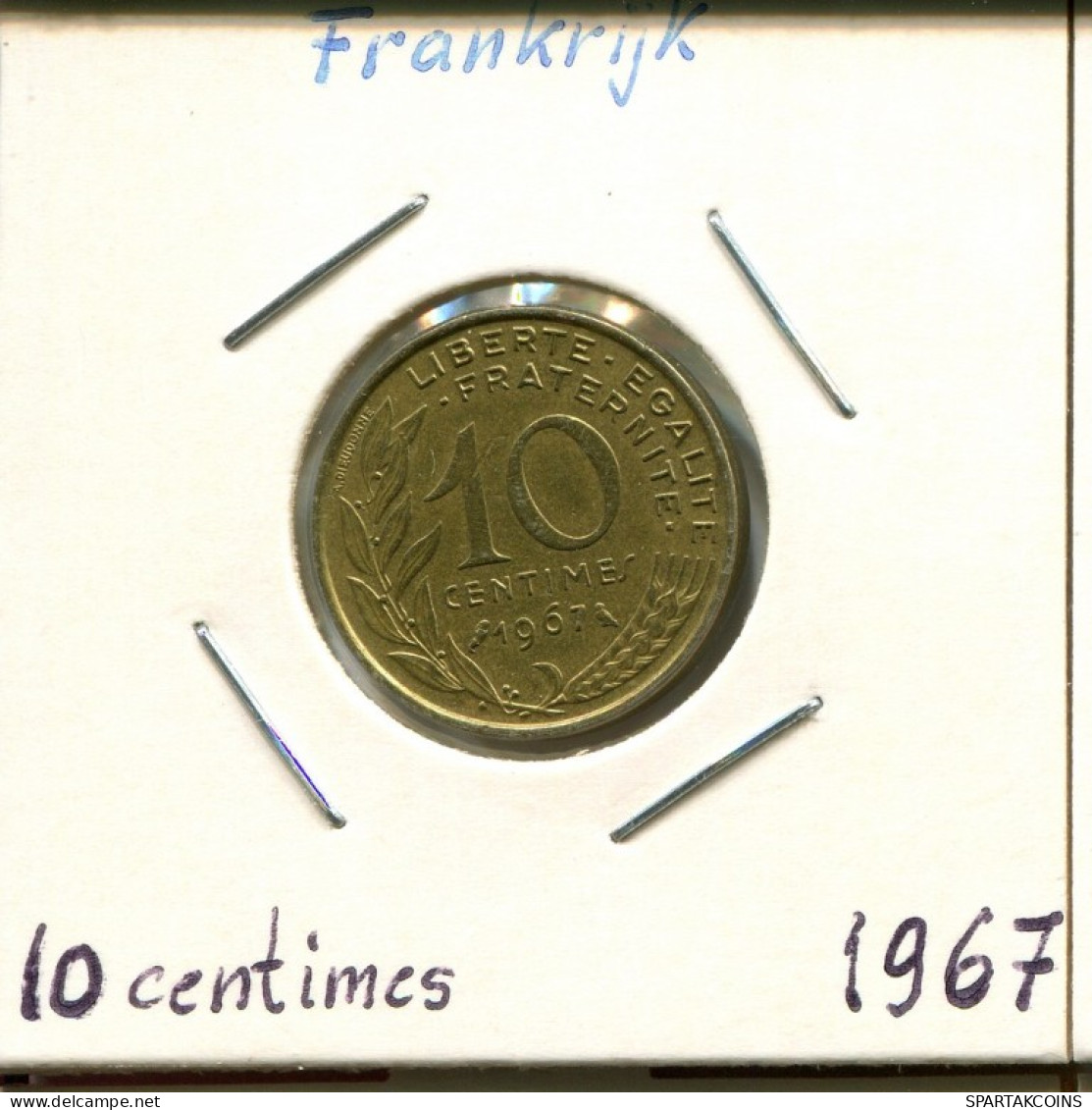 10 CENTIMES 1967 FRANCE Coin French Coin #AM121.U.A - 10 Centimes