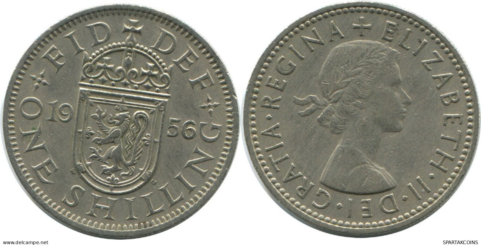 SHILLING 1956 UK GROßBRITANNIEN GREAT BRITAIN Münze #AG996.1.D.A - I. 1 Shilling