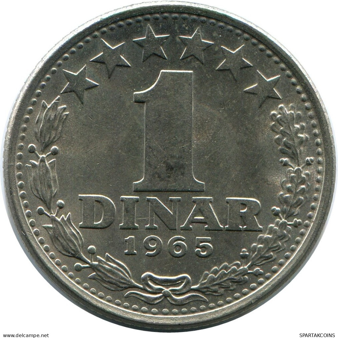 1 DINAR 1965 YUGOSLAVIA Moneda #AZ581.E.A - Yougoslavie