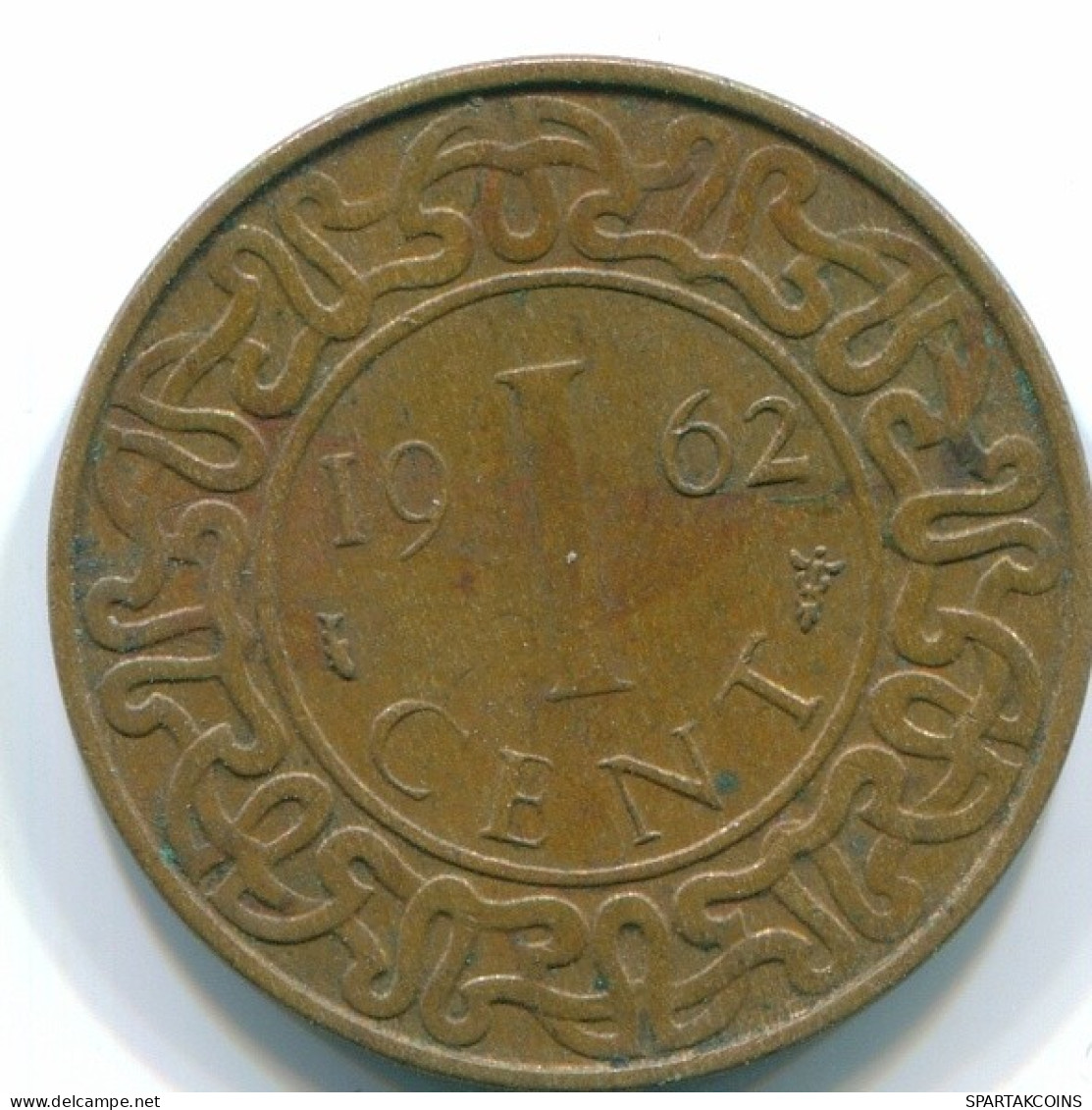 1 CENT 1962 SURINAME Netherlands Bronze Fish Colonial Coin #S10916.U.A - Surinam 1975 - ...