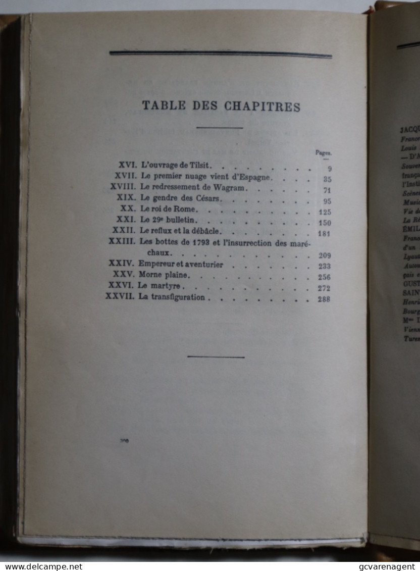 1941 NAPOLEON PAR JACQUES BAINVILLE  2 TOMES  , TRES BON ETAT  - 316 & 297 PAGES 215 X 145  MM - VOIR IMAGES