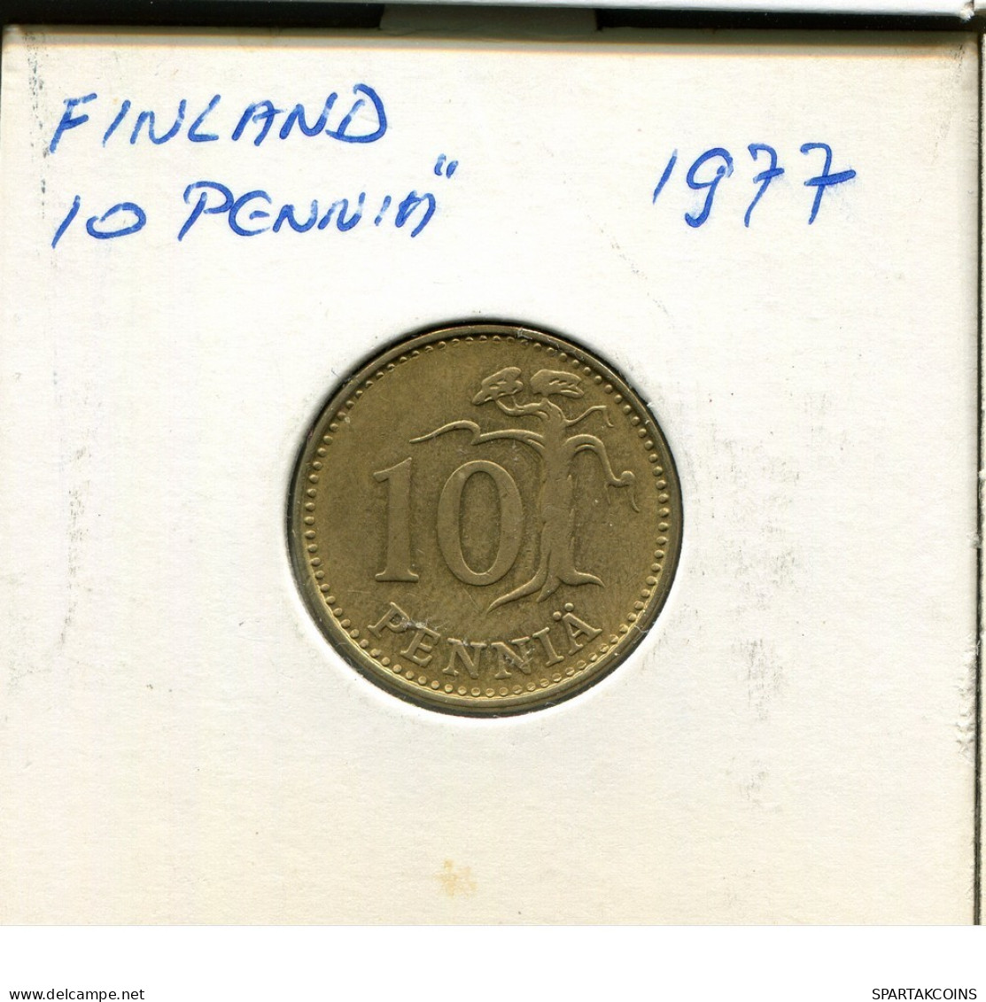 10 PENNY 1977 FINLANDE FINLAND Pièce #AR335.F.A - Finlandia
