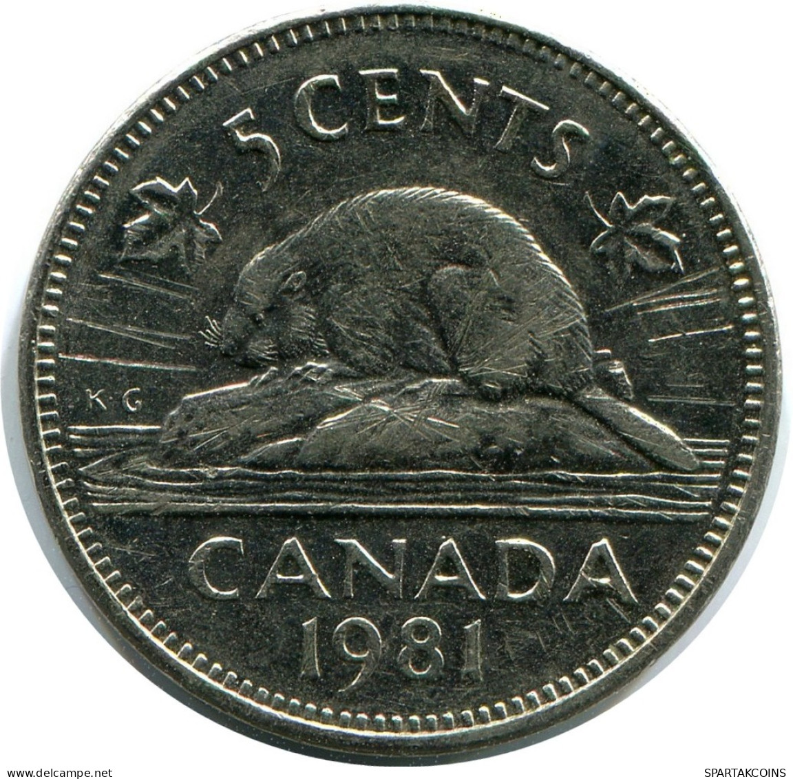 5 CENTS 1981 CANADA Pièce #AZ258.F.A - Canada