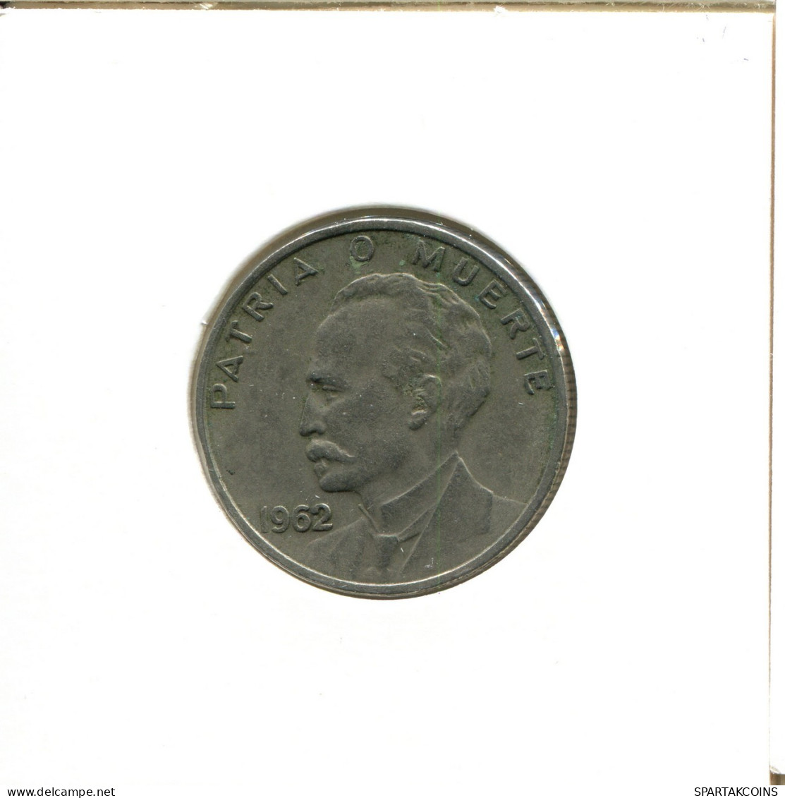 CUBA 20 CENTAVOS 1962 CARIBBEAN Coin #AX498.U.A - Cuba