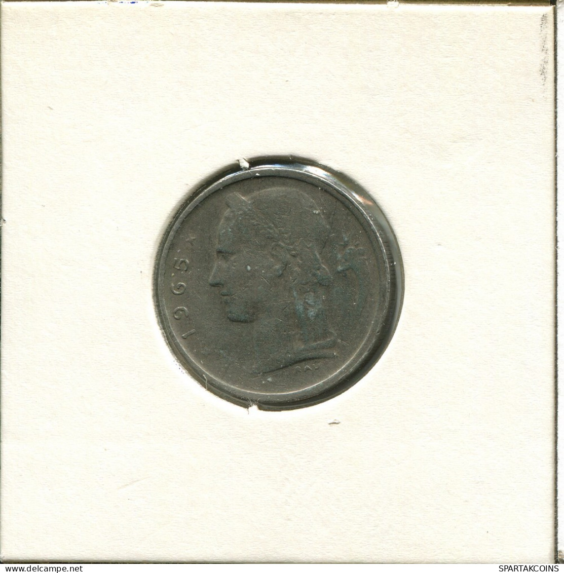 1 FRANC 1965 Französisch Text BELGIEN BELGIUM Münze #AU027.D.A - 1 Franc