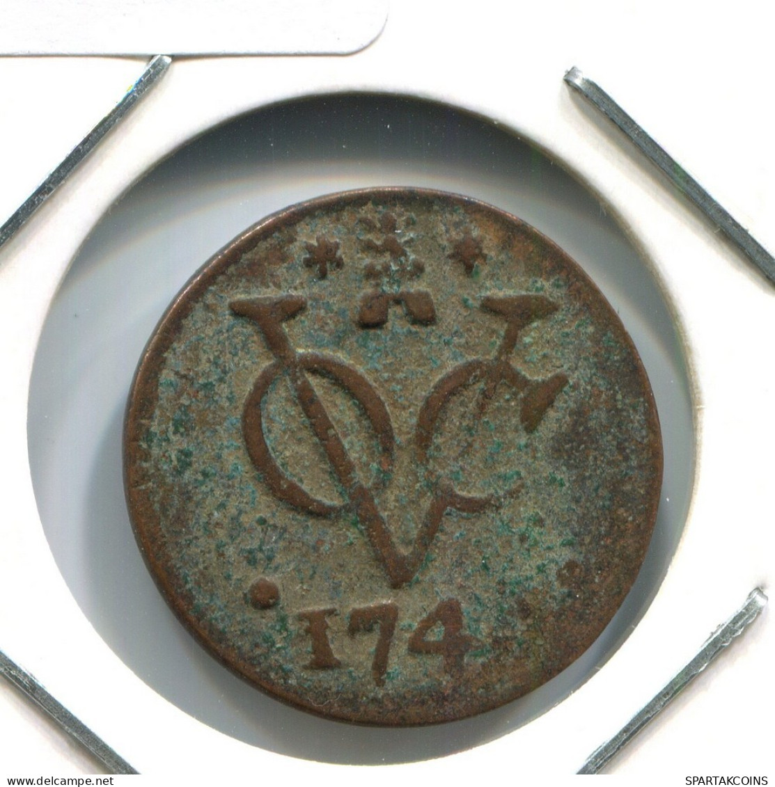 174? ZEALAND VOC DUIT NEERLANDÉS NETHERLANDS Colonial Moneda #VOC1948.10.E.A - Indie Olandesi
