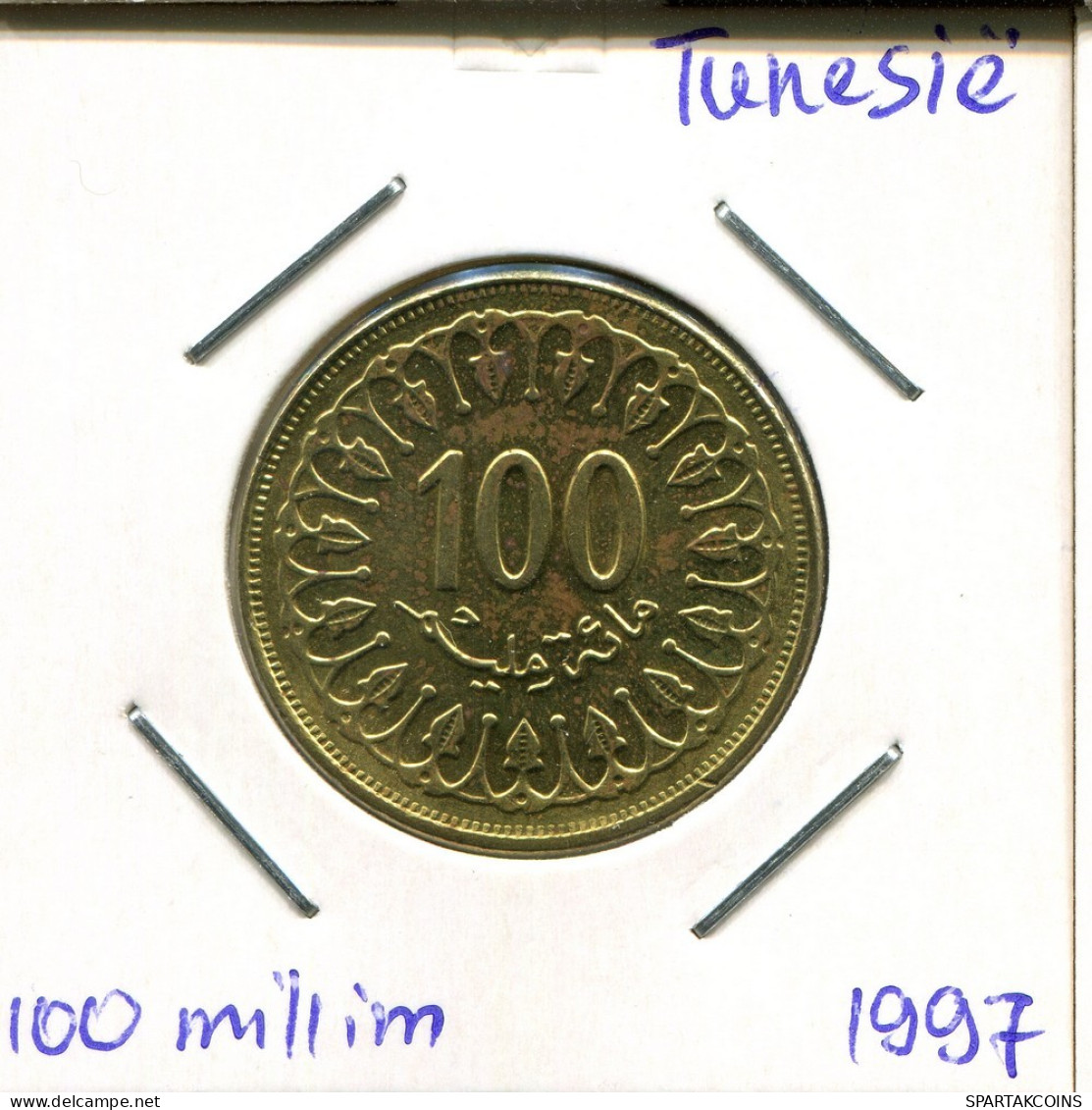 100 MILLIMES 1997 TÚNEZ TUNISIA Moneda #AP832.2.E.A - Tunesien