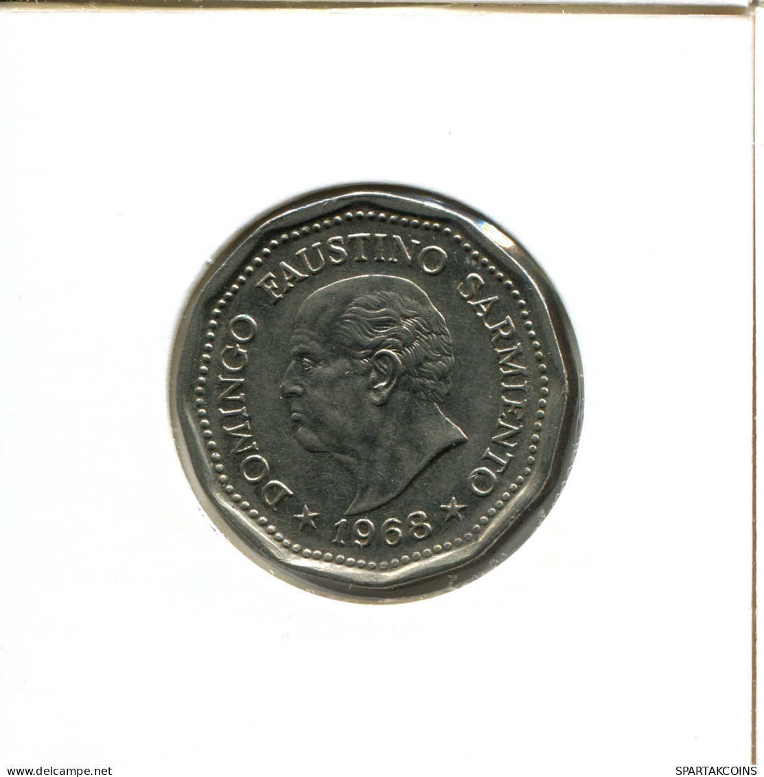 25 PESOS 1968 ARGENTINE ARGENTINA Pièce #AX307.F.A - Argentinië