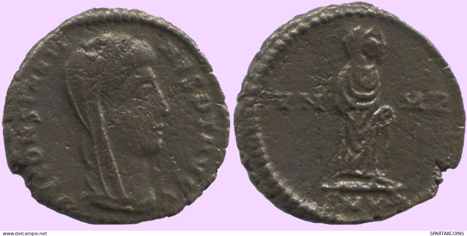 Authentische Antike Spätrömische Münze RÖMISCHE Münze 1.6g/15mm #ANT2314.14.D.A - The End Of Empire (363 AD To 476 AD)