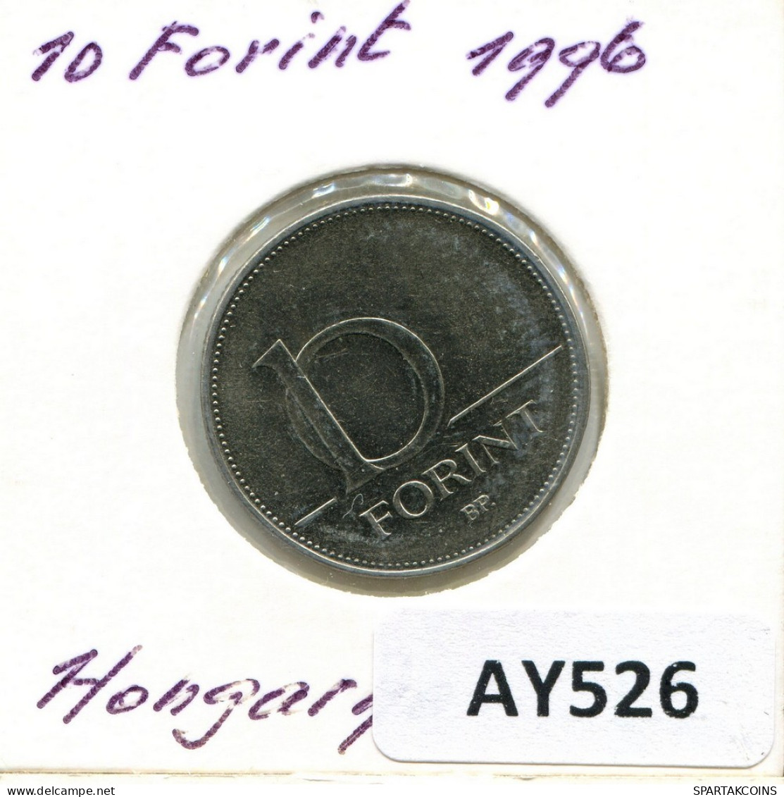 10 FORINT 1996 HUNGRÍA HUNGARY Moneda #AY526.E.A - Hungary
