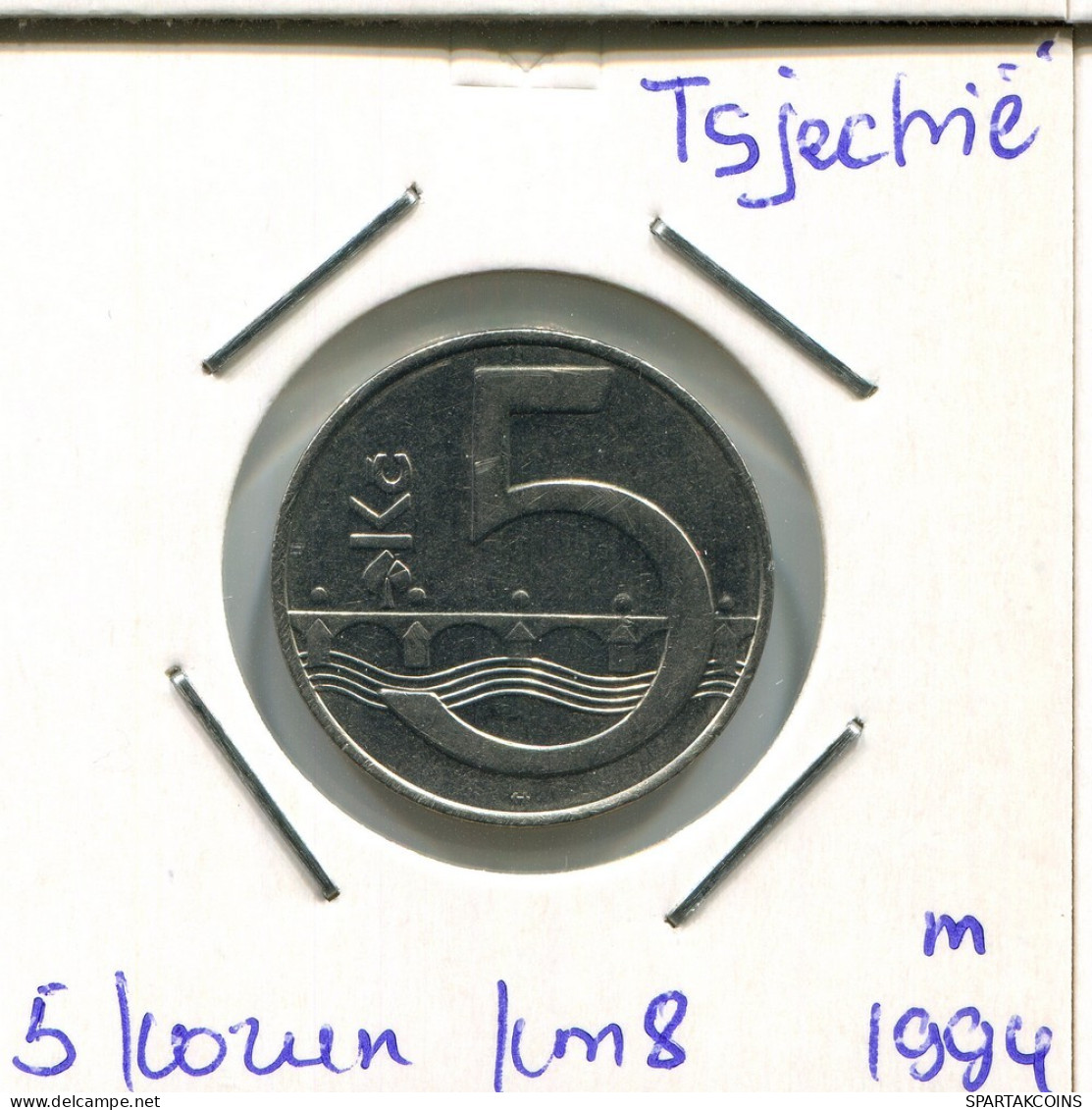 5 KORUN 1994 CZECH REPUBLIC Coin #AP766.2.U.A - Tsjechië