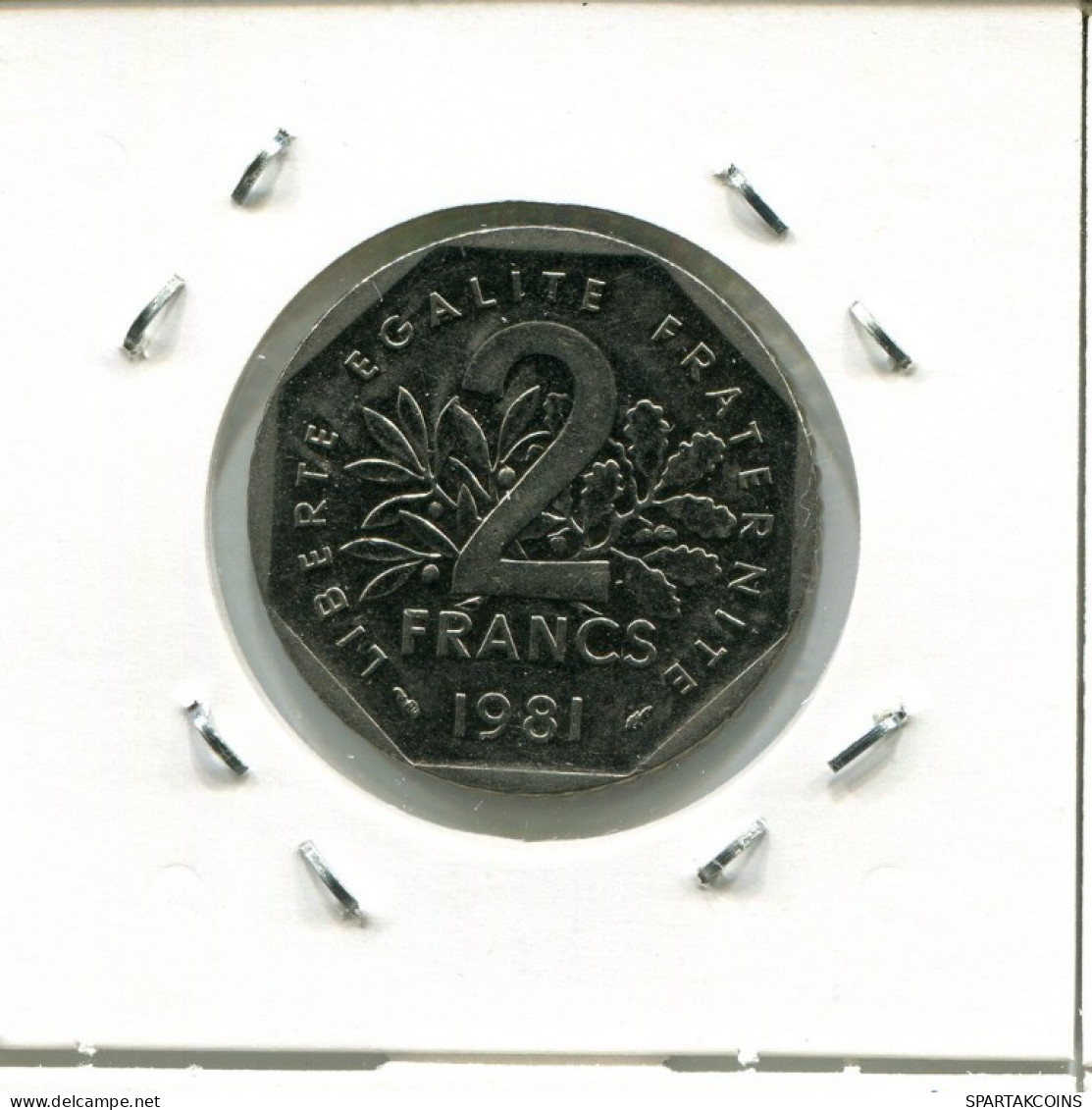 2 FRANCS 1981 FRANKREICH FRANCE Semeuse Französisch Münze #AN996.D.A - 2 Francs