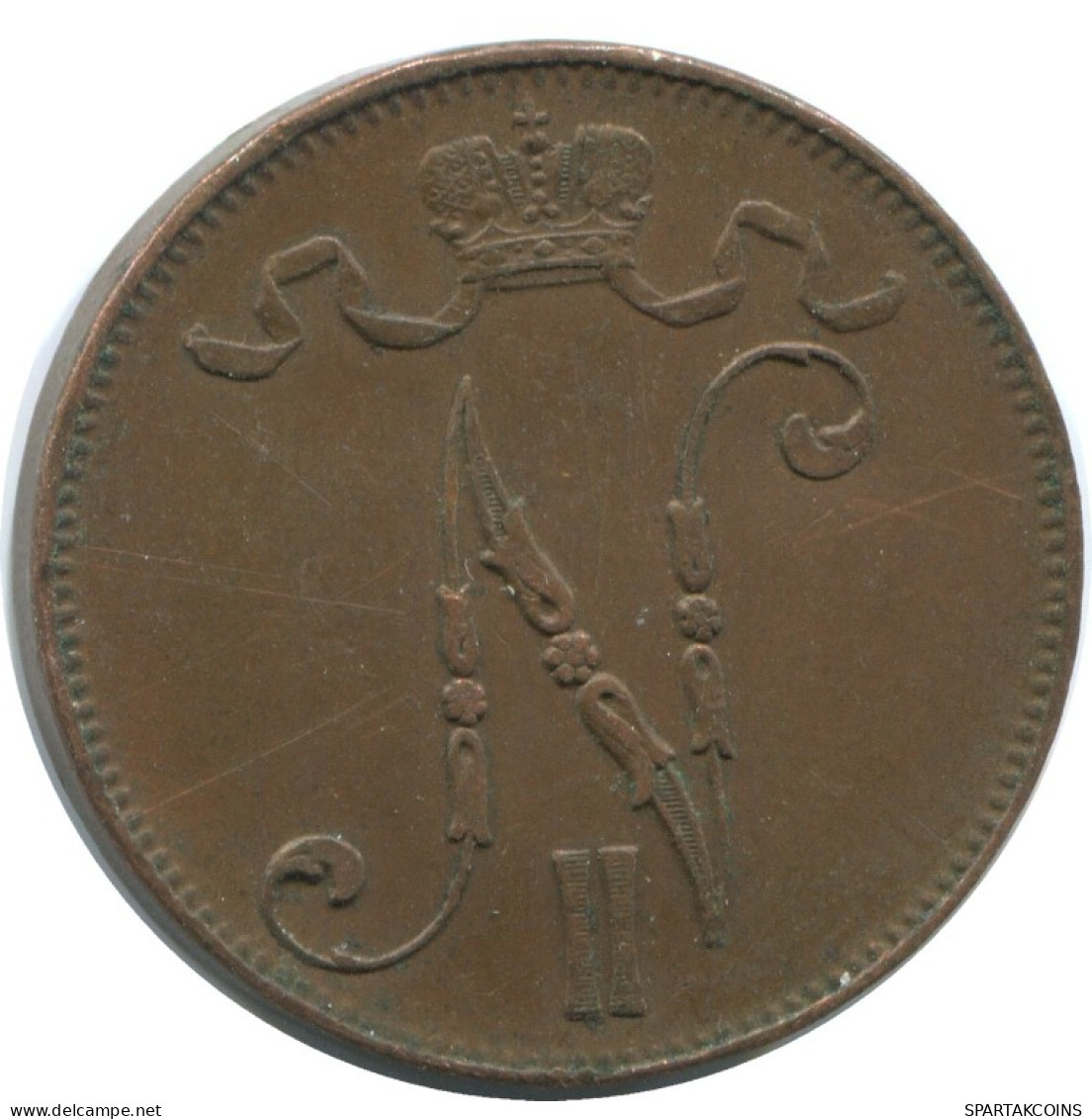 5 PENNIA 1916 FINLAND Coin RUSSIA EMPIRE #AB165.5.U.A - Finlandia