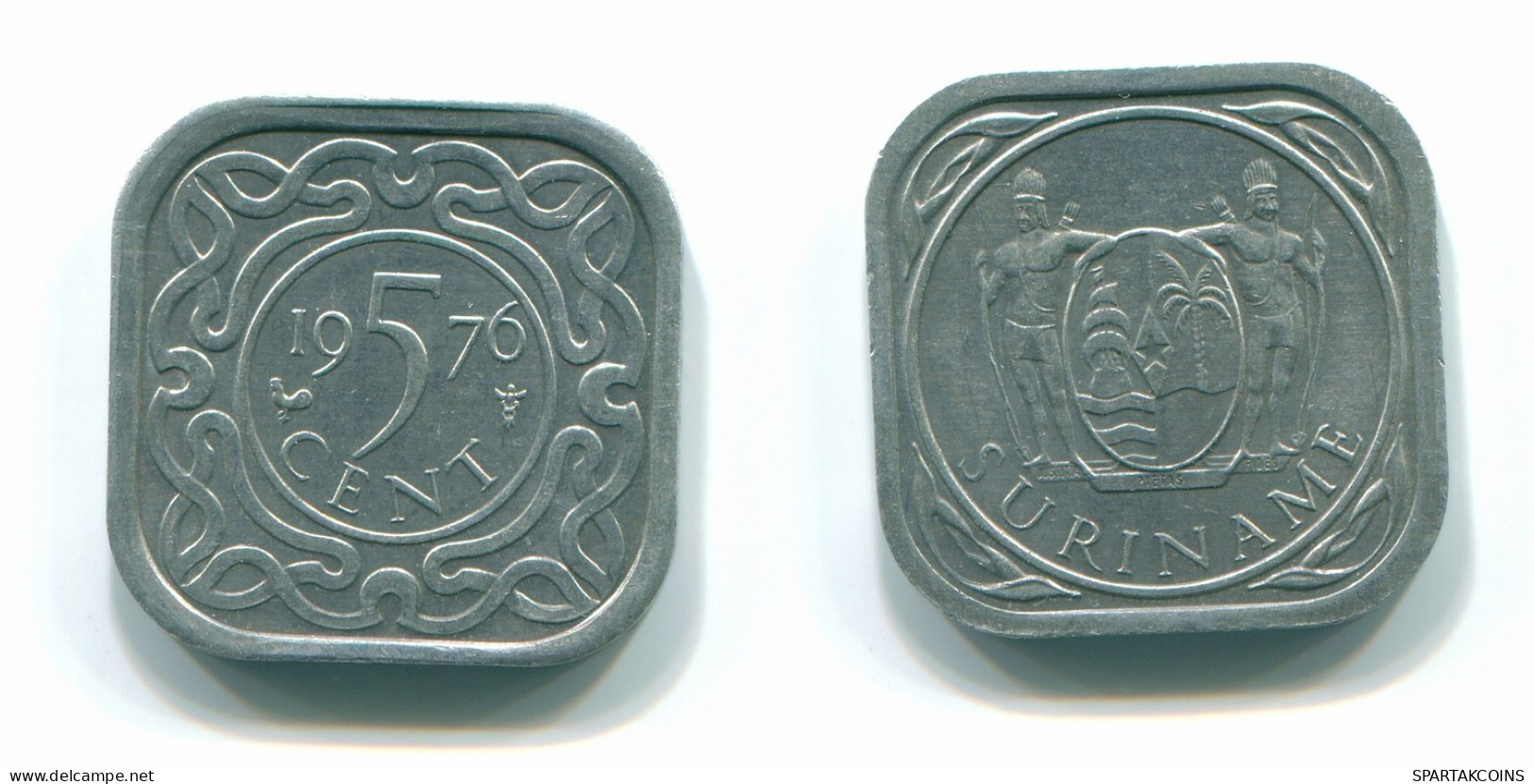 5 CENTS 1976 SURINAME Aluminium Coin #S12562.U.A - Suriname 1975 - ...