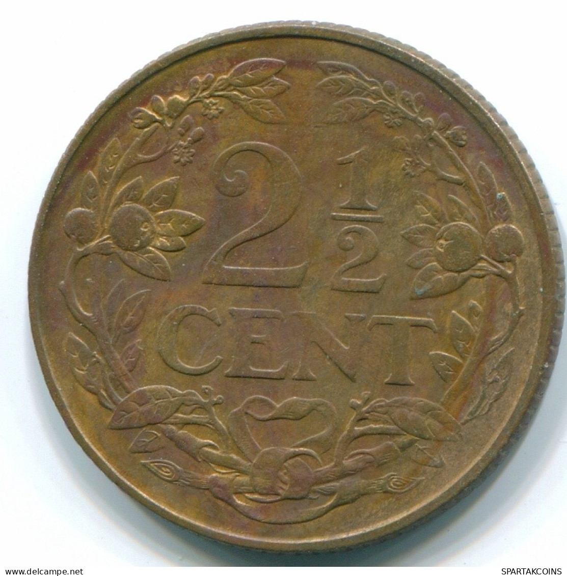 2 1/2 CENT 1965 CURACAO Netherlands Bronze Colonial Coin #S10225.U.A - Curacao