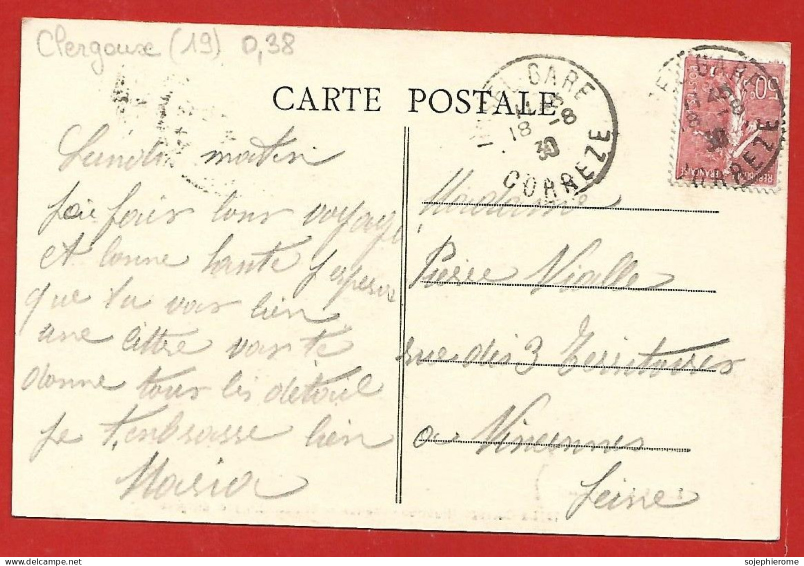 Clergoux (19) Château De Sédières 2scans 18-08-1930 - Other & Unclassified