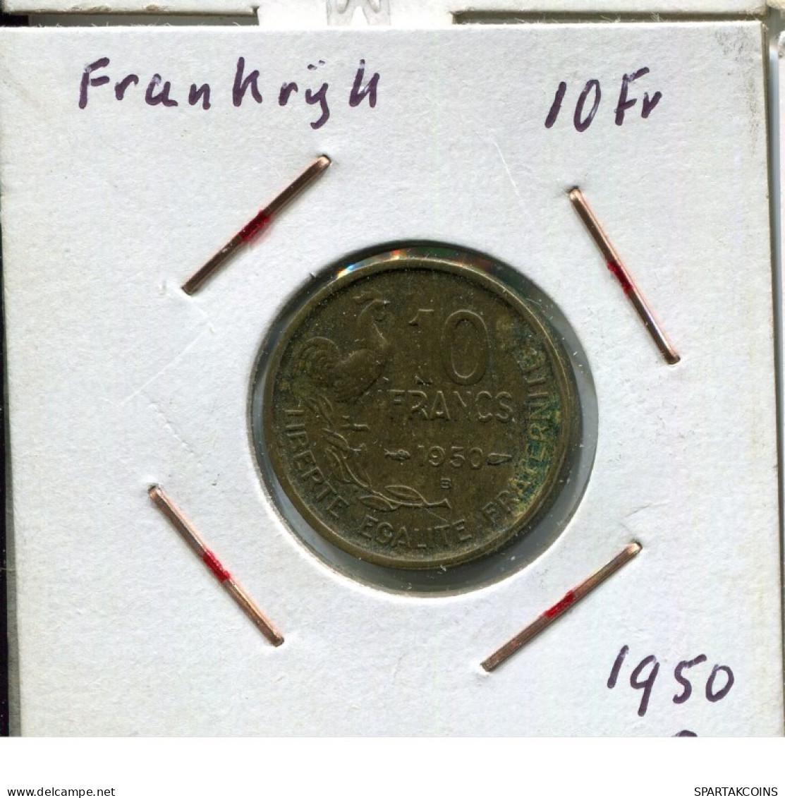 10 FRANCS 1950 B FRANCE Pièce Française #AM651.F.A - 10 Francs