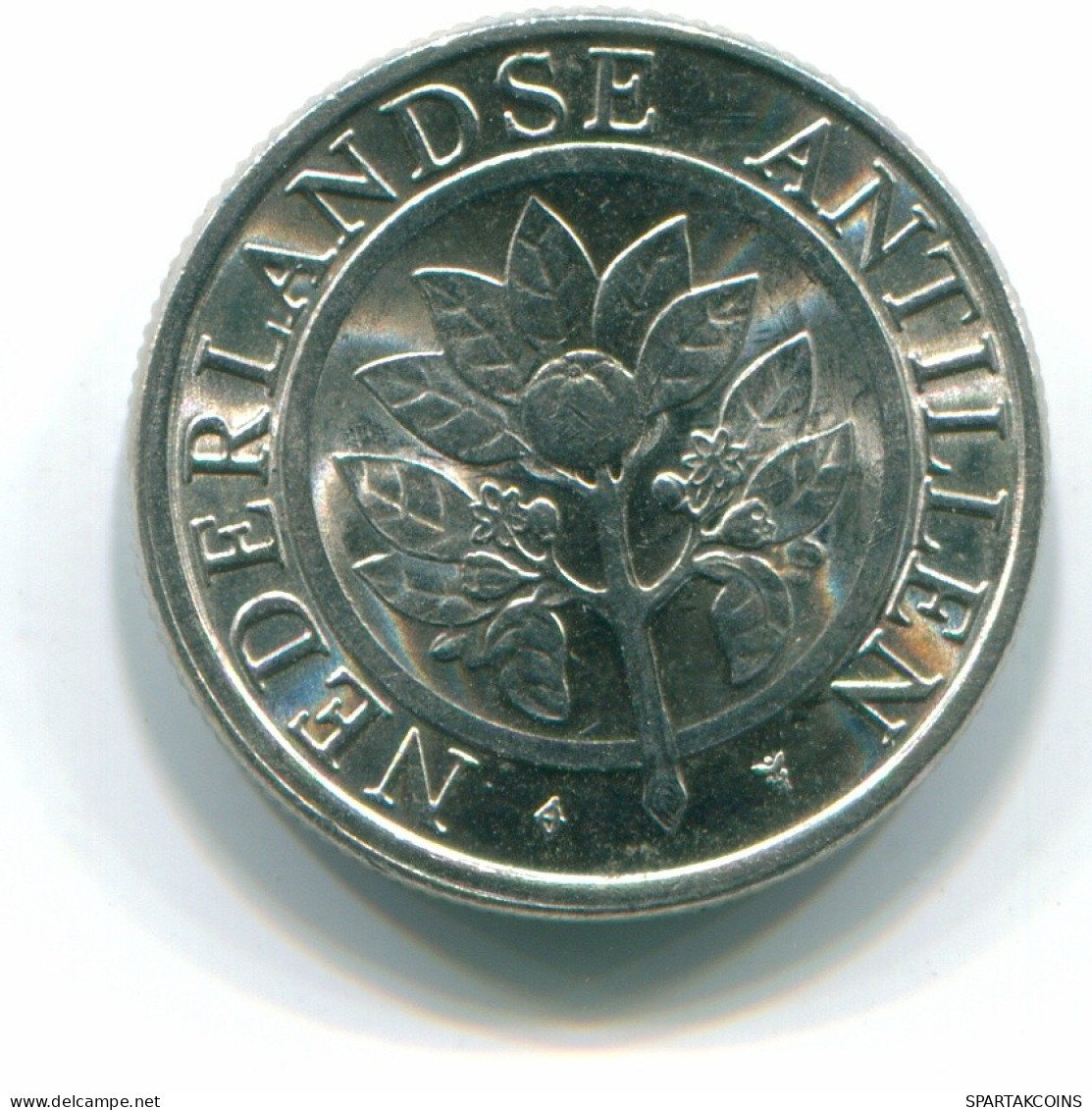 10 CENTS 1990 ANTILLES NÉERLANDAISES Nickel Colonial Pièce #S11354.F.A - Netherlands Antilles