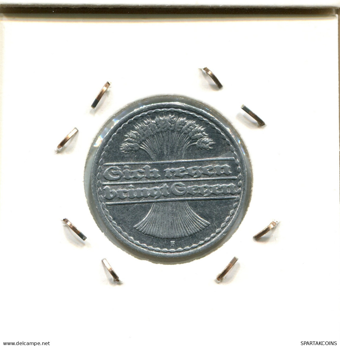 50 PFENNIG 1921 F ALLEMAGNE Pièce GERMANY #DA516.2.F.A - 50 Rentenpfennig & 50 Reichspfennig