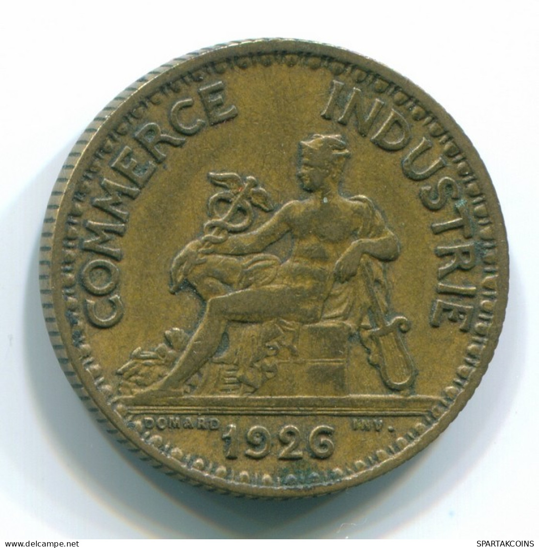 1 FRANC 1926 FRANCE Coin COMMERCE CHAMBER XF #FR1160.17.U.A - 1 Franc