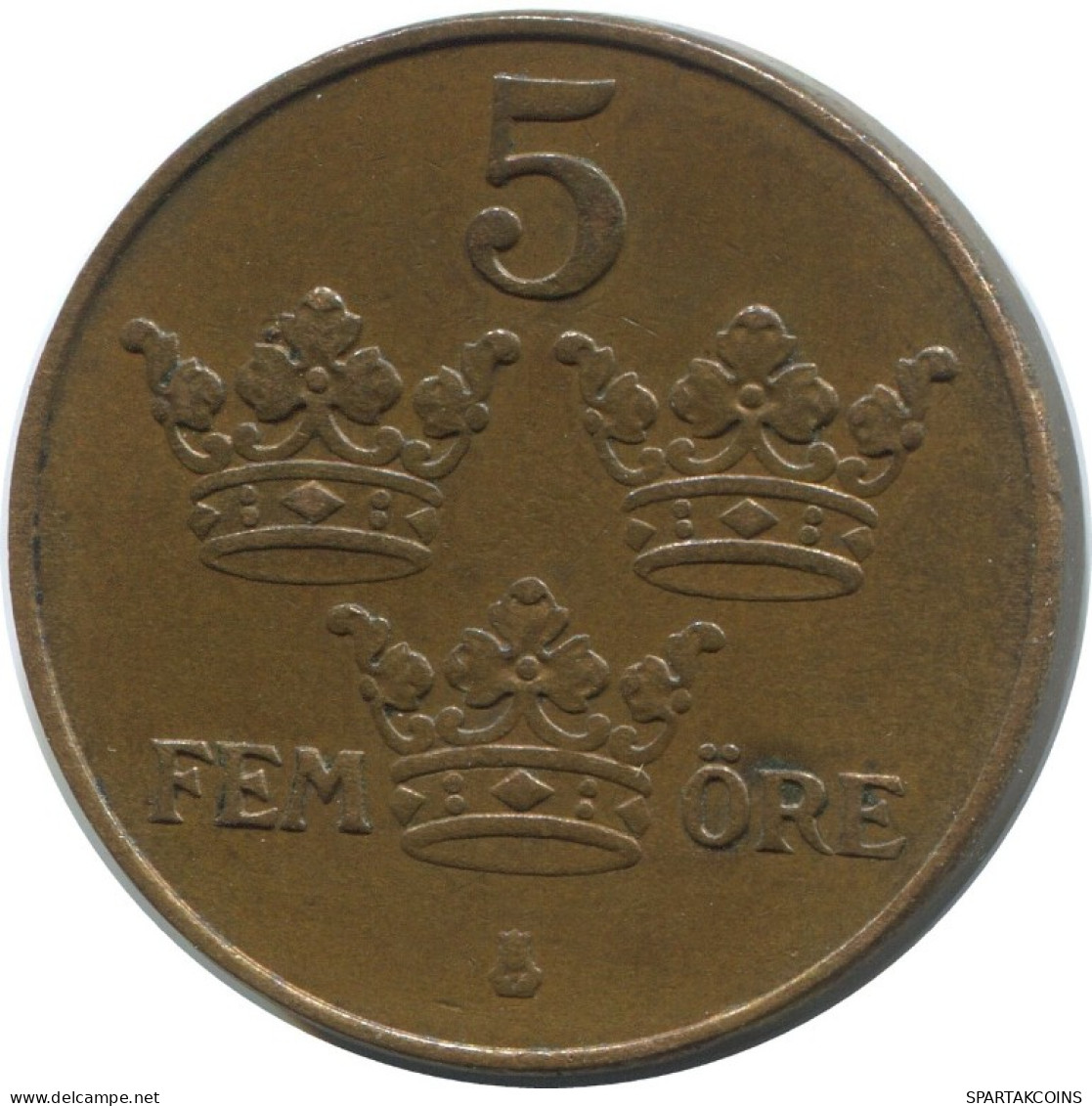 5 ORE 1921 SUECIA SWEDEN Moneda #AC465.2.E.A - Suède