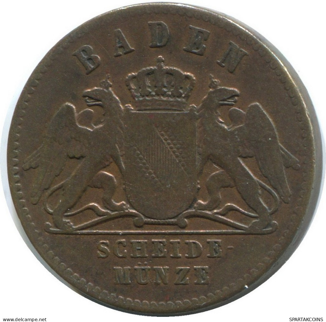 BADEN 1 Kreuzer 1861 German States #DE10573.13.D.A - Otros & Sin Clasificación