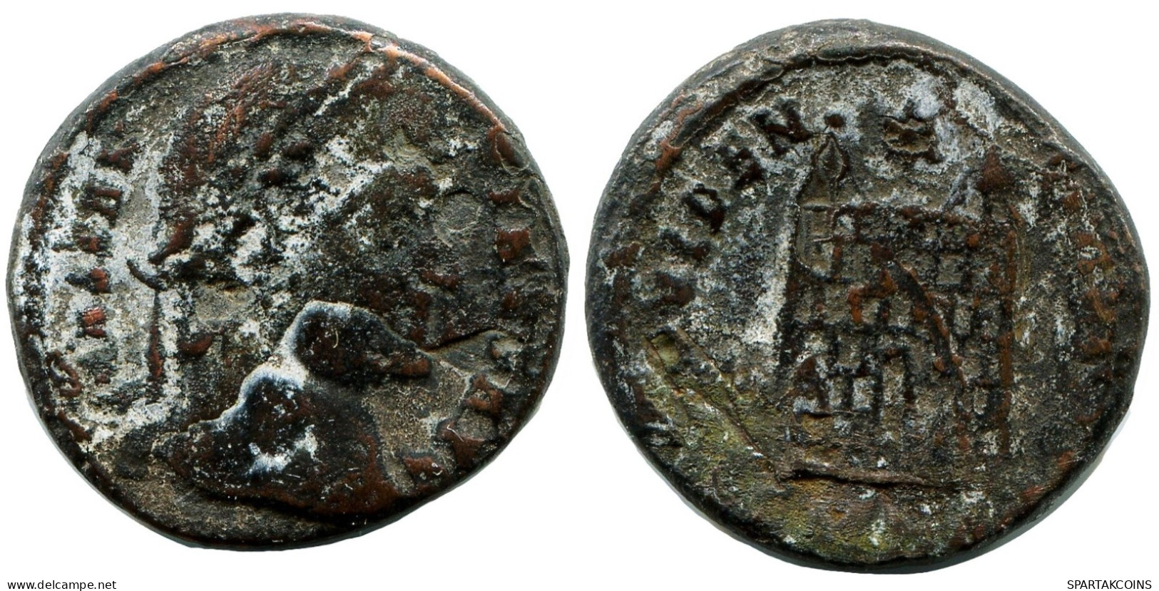 CONSTANTINE I MINTED IN CYZICUS FROM THE ROYAL ONTARIO MUSEUM #ANC10978.14.D.A - El Impero Christiano (307 / 363)