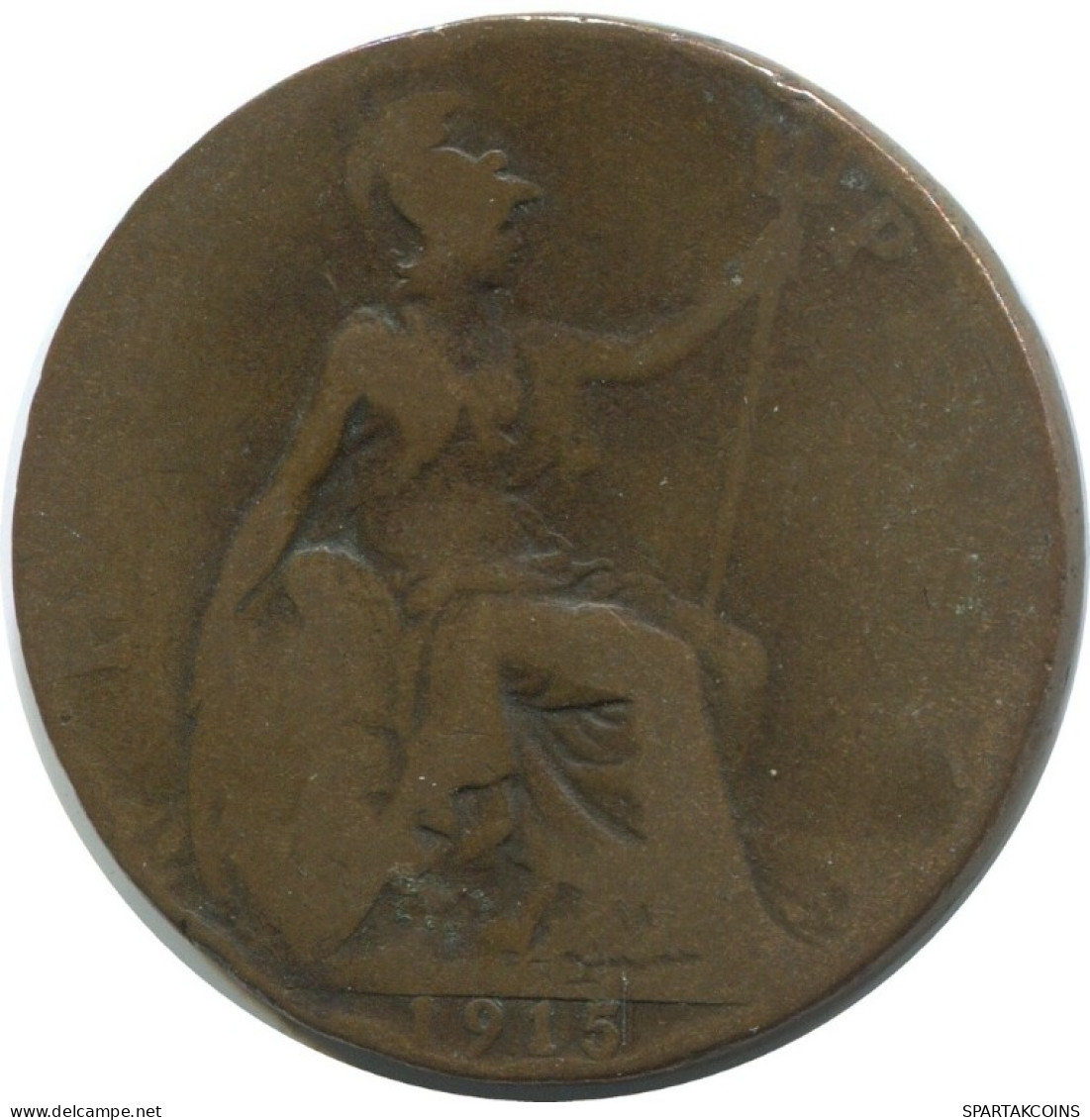 HALF PENNY 1915 UK GBAN BRETAÑA GREAT BRITAIN Moneda #AG793.1.E.A - C. 1/2 Penny