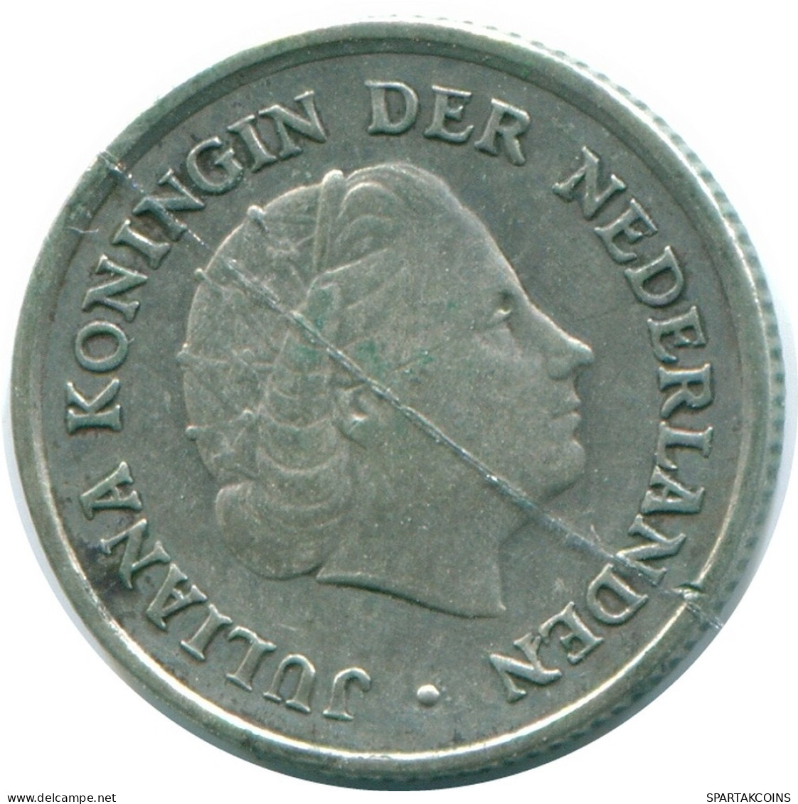 1/10 GULDEN 1960 NETHERLANDS ANTILLES SILVER Colonial Coin #NL12267.3.U.A - Nederlandse Antillen