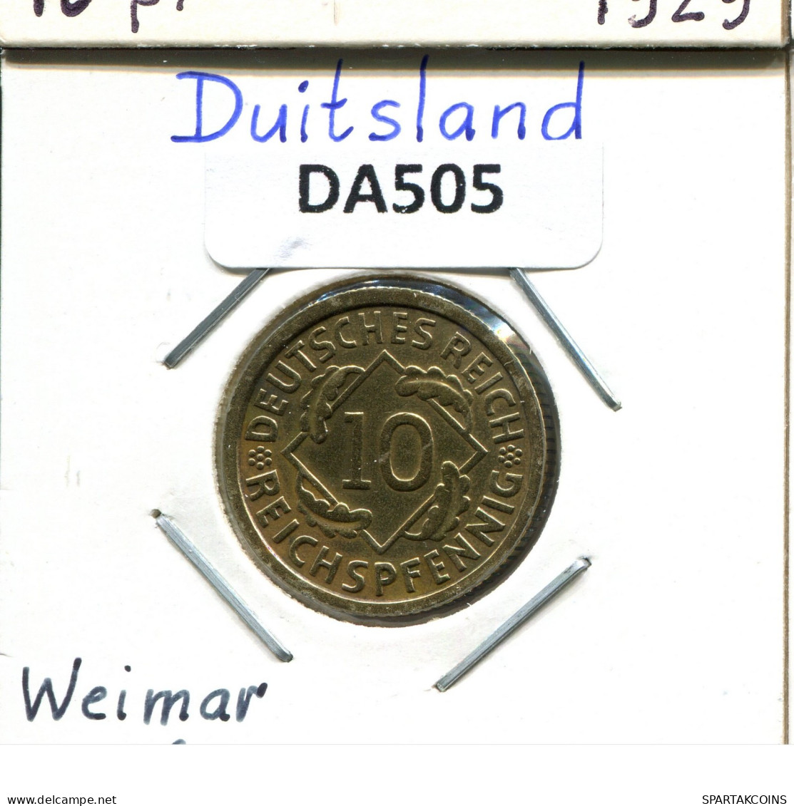 10 REICHSPFENNIG 1930 A GERMANY Coin #DA505.2.U.A - 10 Renten- & 10 Reichspfennig