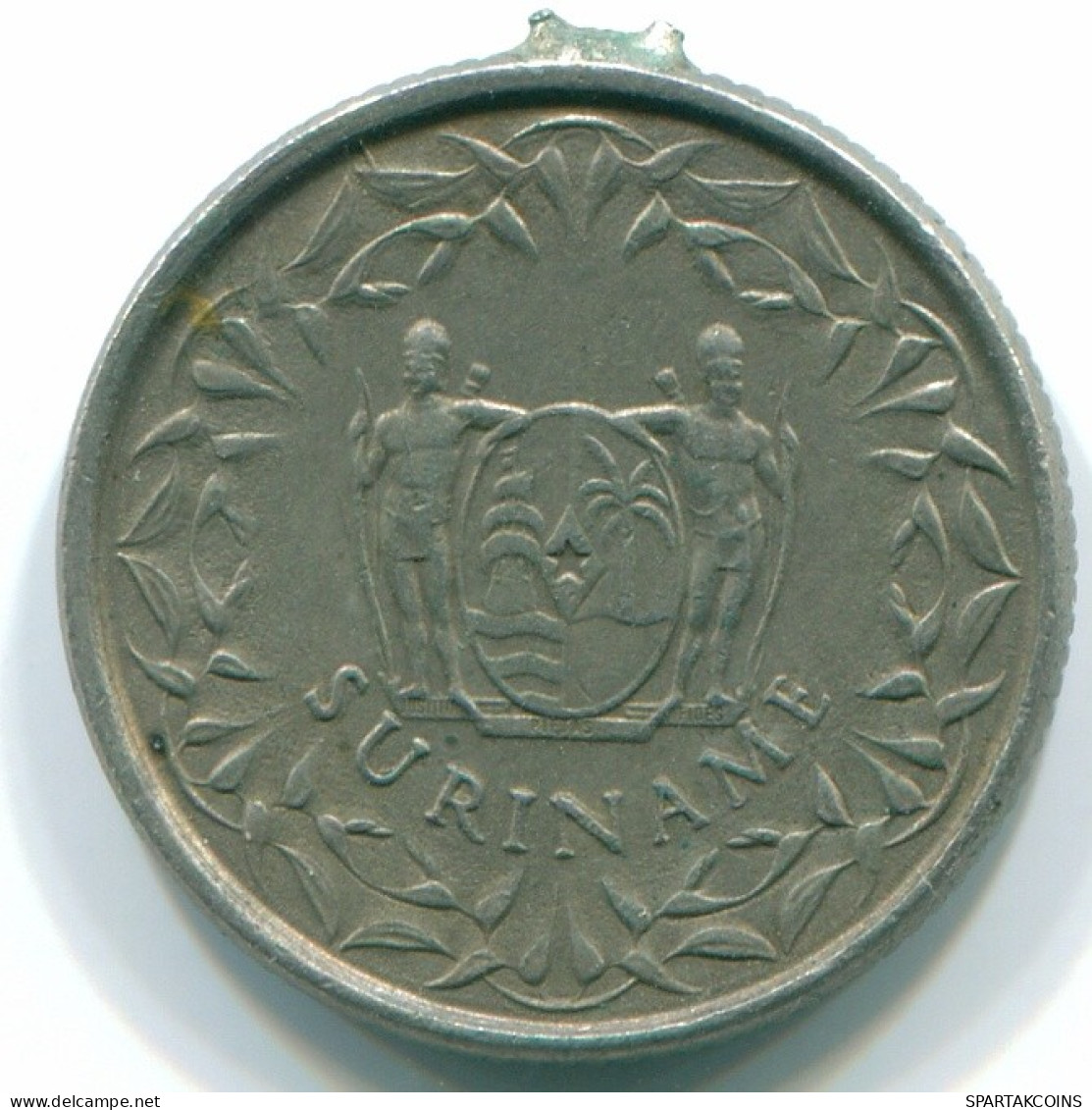 10 CENTS 1976 SURINAM SURINAME Nickel Münze #S13289.D.A - Surinam 1975 - ...