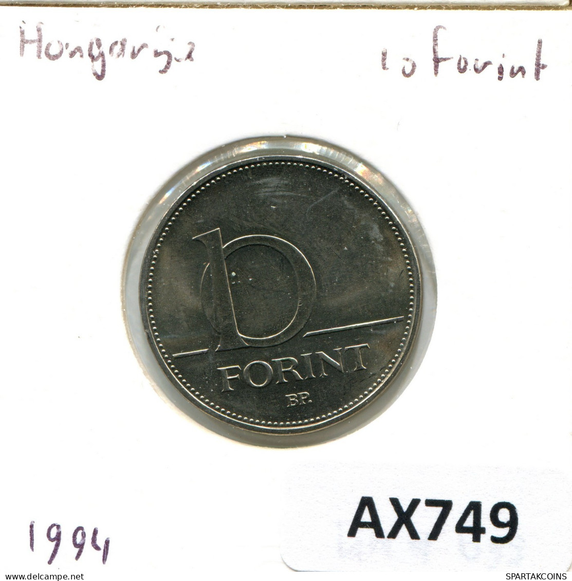 10 FORINT 1994 HUNGRÍA HUNGARY Moneda #AX749.E.A - Hongrie