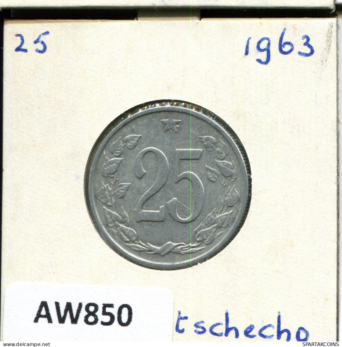 25 KORUN 1963 CZECHOSLOVAKIA Coin #AW850.U.A - Czechoslovakia