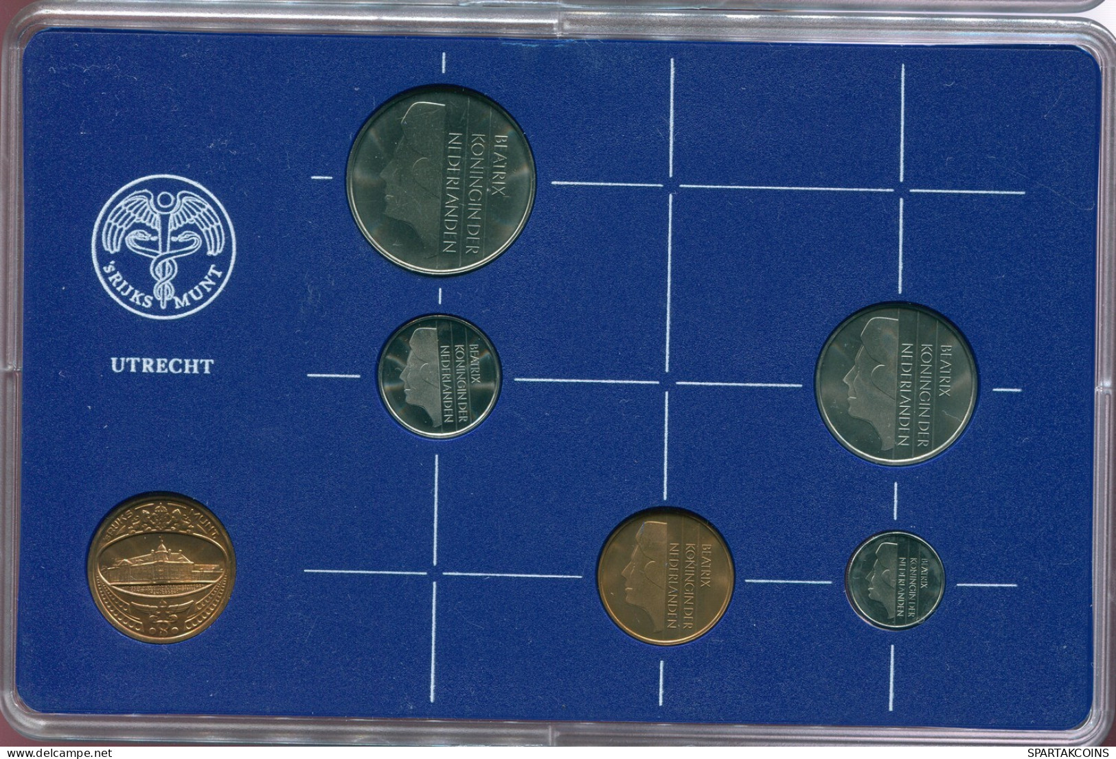 NIEDERLANDE NETHERLANDS 1985 MINT SET 5 Münze + MEDAL #SET1095.5.D.A - Mint Sets & Proof Sets