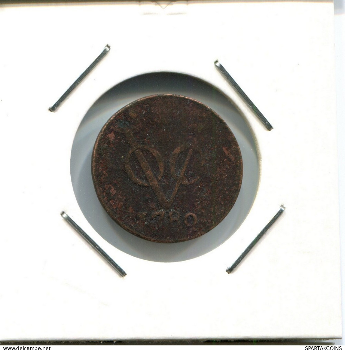 1780 HOLLAND VOC DUIT NETHERLANDS INDIES NEW YORK COLONIAL PENNY #VOC2757.7.U.A - Niederländisch-Indien