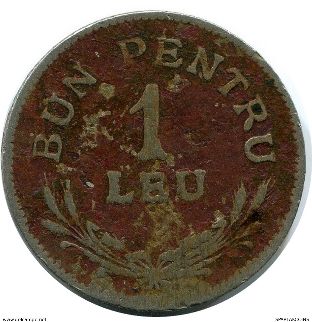 1 LEU 1924 ROMANIA Coin #AR129.U.A - Rumania