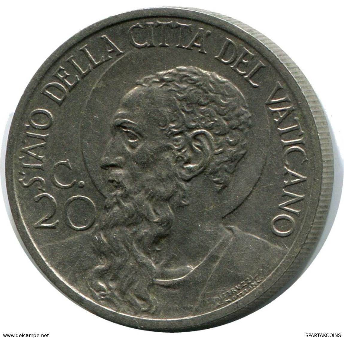 20 CENTESIMI 1931 VATICANO VATICAN Moneda Pius XI (1922-1939) #AH337.16.E.A - Vatikan