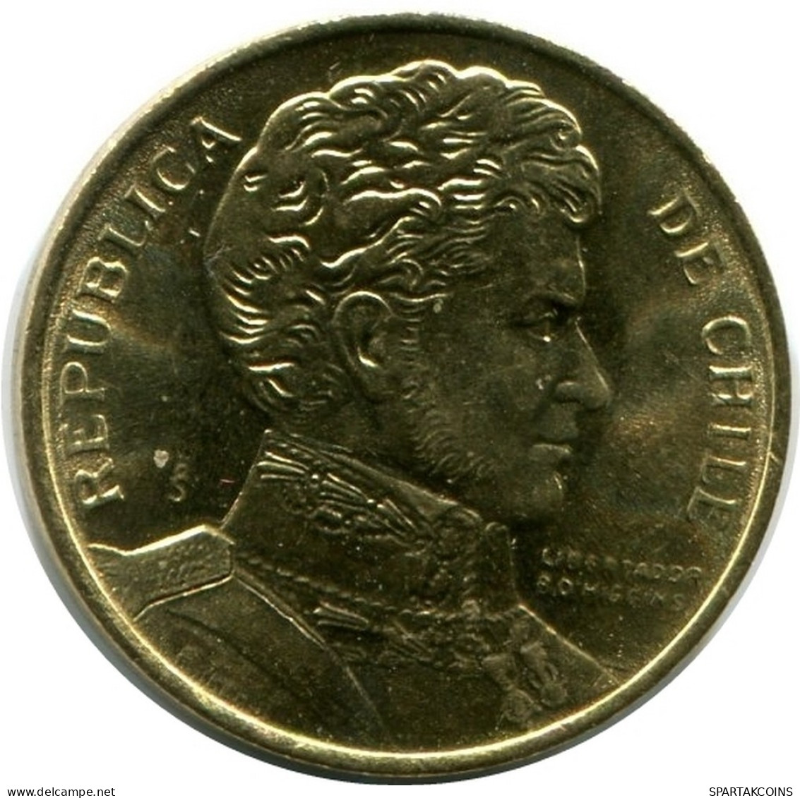 1 PESO 1990 CHILE UNC Münze #M10124.D.A - Chile