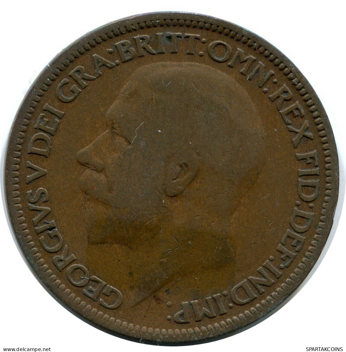 HALF PENNY 1927 UK GROßBRITANNIEN GREAT BRITAIN Münze #AZ659.D.A - C. 1/2 Penny