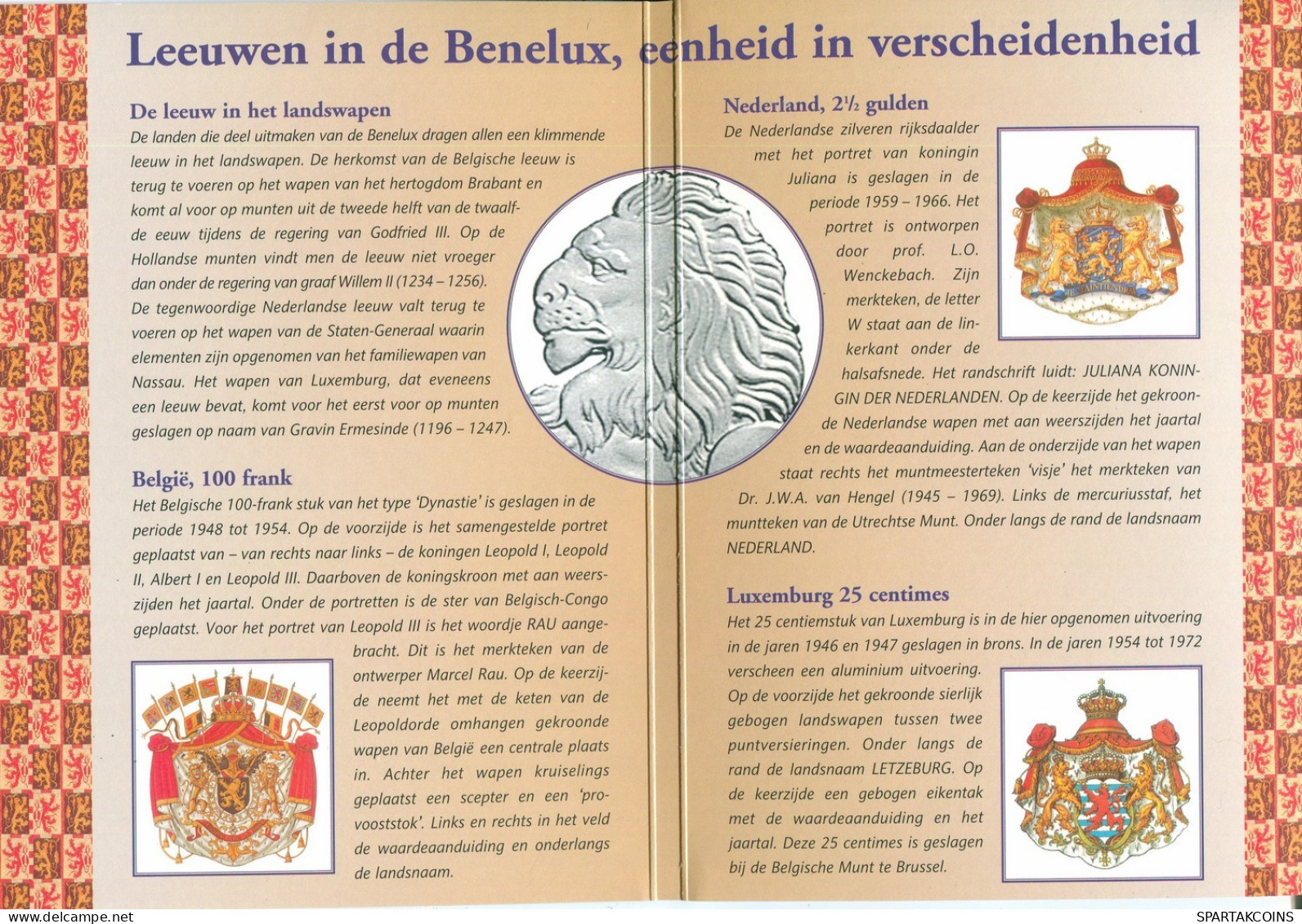 BENELUX 1949-1972 SET 3 Münze SILBER #SET1083.7.D.A - Sonstige – Europa