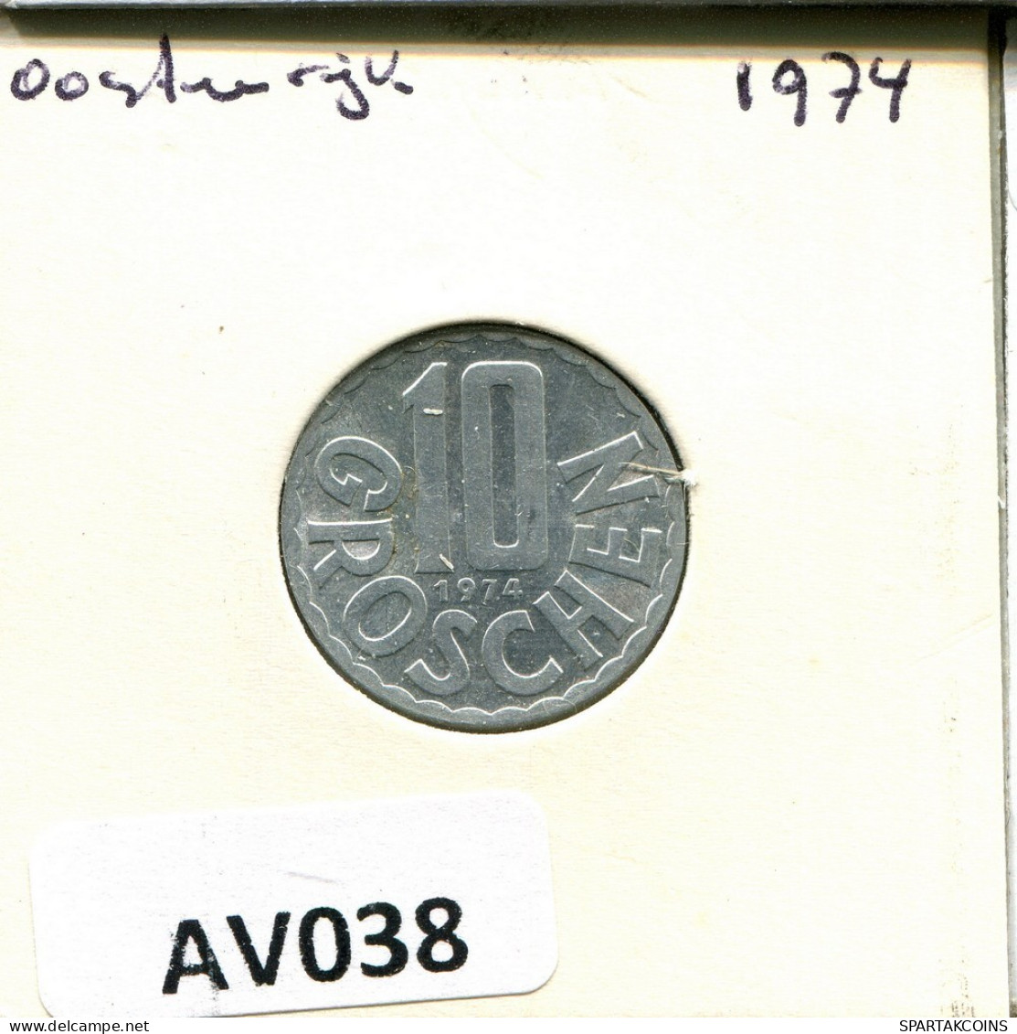 10 GROSCHEN 1974 ÖSTERREICH AUSTRIA Münze #AV038.D.A - Oesterreich