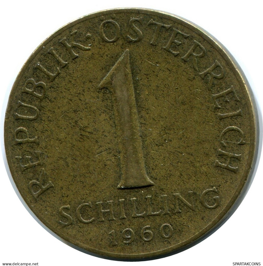 1 SCHILLING 1960 ÖSTERREICH AUSTRIA Münze #AW801.D.A - Oostenrijk