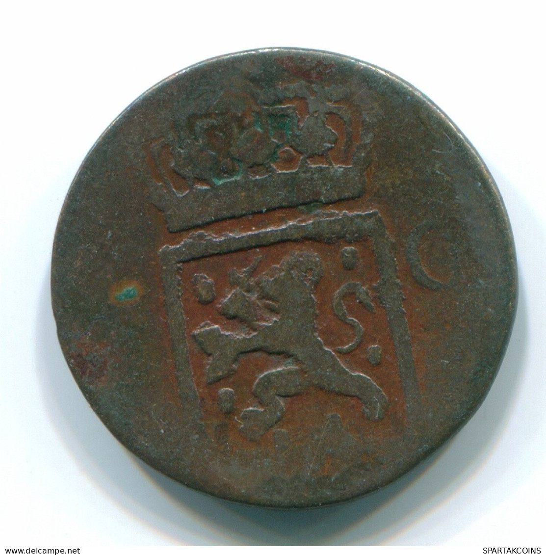 1 CENT 1838 INDES ORIENTALES NÉERLANDAISES INDONÉSIE INDONESIA Copper Colonial Pièce #S11685.F.A - Niederländisch-Indien