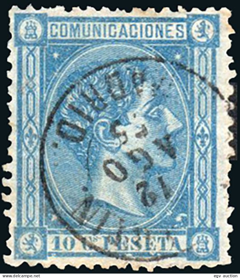 Madrid - Edi O 164 - 10 Céntimos - Mat Fech. Tp. II "San Martín" - Used Stamps