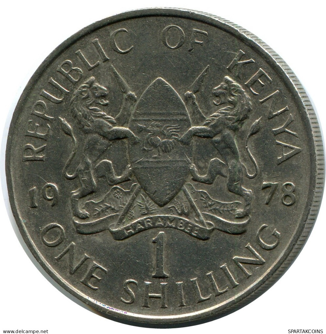 1 SHILLING 1978 KENIA KENYA Münze #AZ188.D.A - Kenia