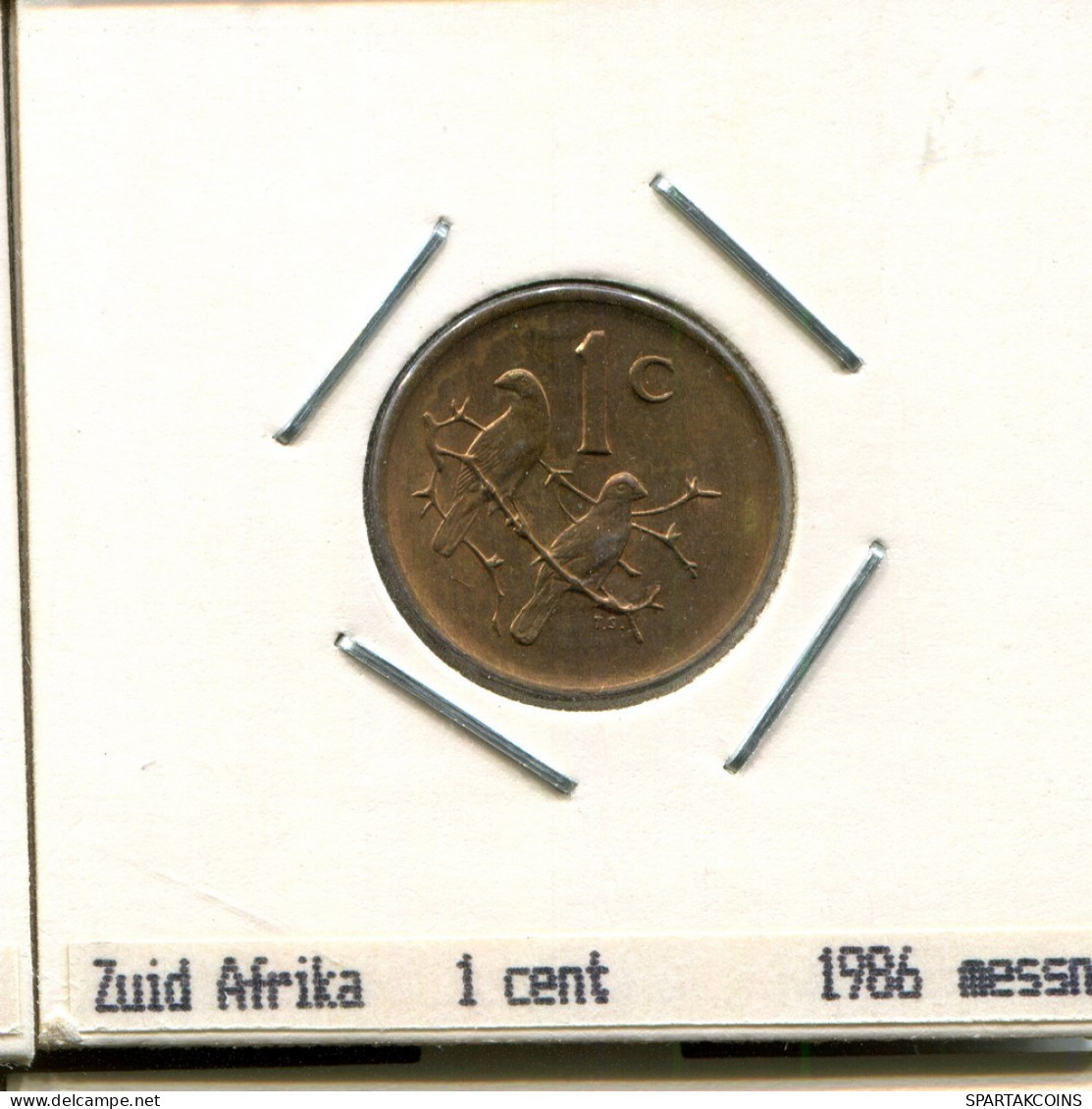 1 CENT 1986 AFRIQUE DU SUD SOUTH AFRICA Pièce #AS287.F.A - Sudáfrica