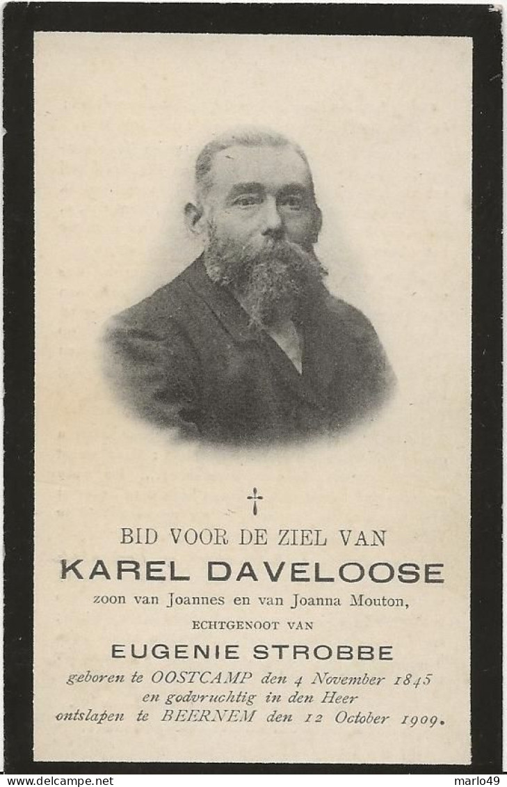 DP. KAREL DAVELOOSE - STROBBE ° OOSTCAMP 1845 - + BEERNEM 1909 - Religion & Esotericism