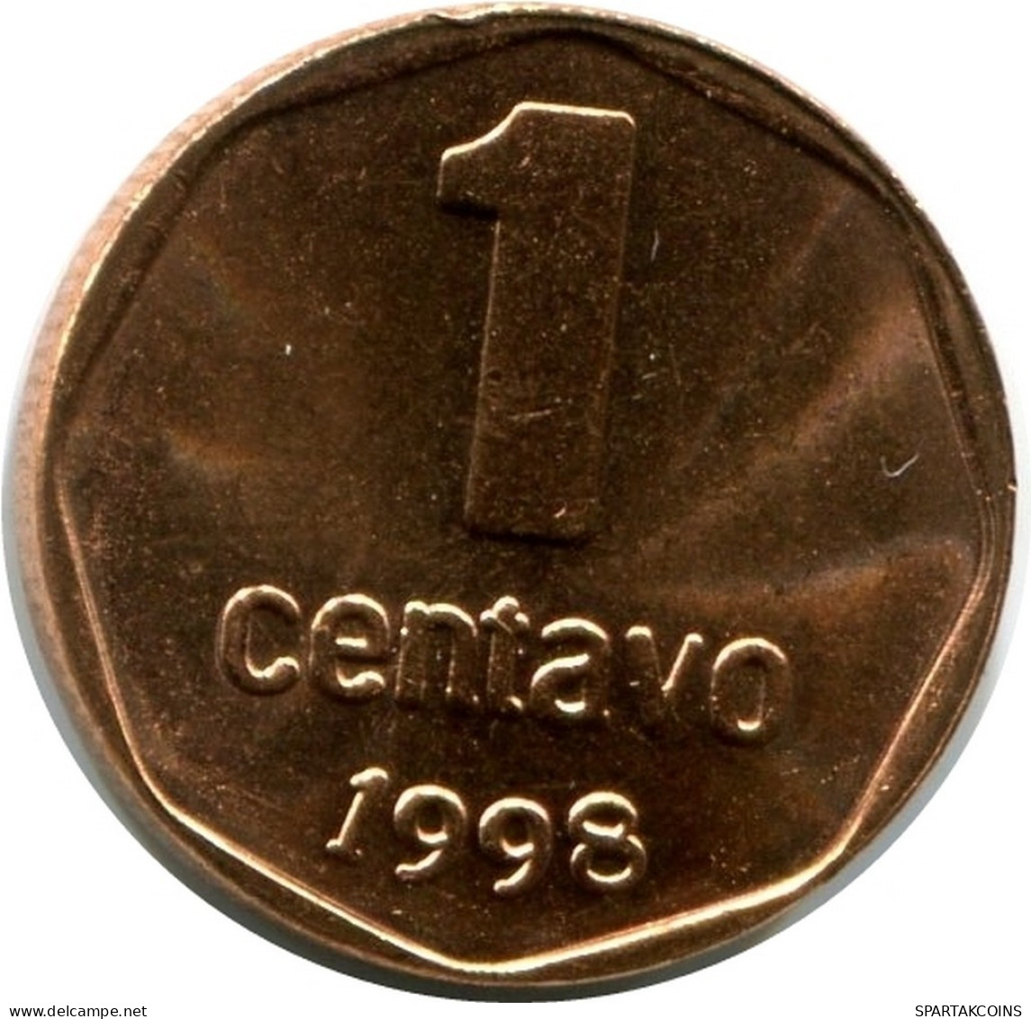 1 CENTAVO 1998 ARGENTINIEN ARGENTINA Münze UNC #M10066.D.A - Argentinië