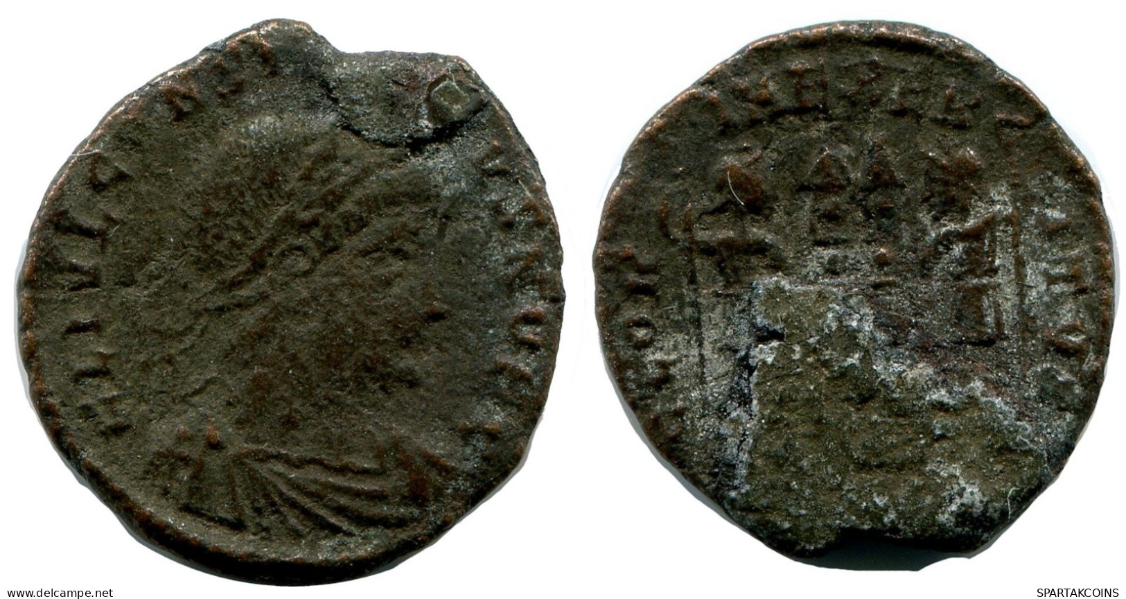 CONSTANTIUS II MINT UNCERTAIN FOUND IN IHNASYAH HOARD EGYPT #ANC10070.14.F.A - El Impero Christiano (307 / 363)