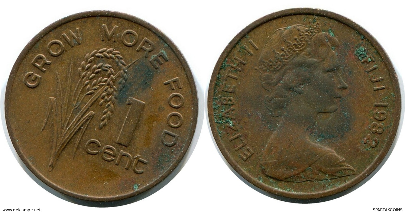 1 CENT 1982 FIDSCHI FIJI Münze #BA152.D.A - Fidschi